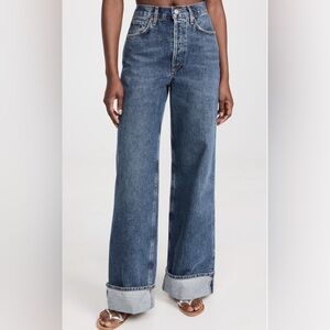 AGOLDE Dame high rise, wide leg jeans